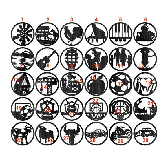 The Everything Interchangeable Wood Sign 57 Sign Options 127 Different Icons - Picture 6 of 10